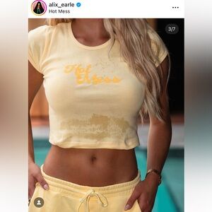 Hot Mess Ali’s Earle yellow baby tee